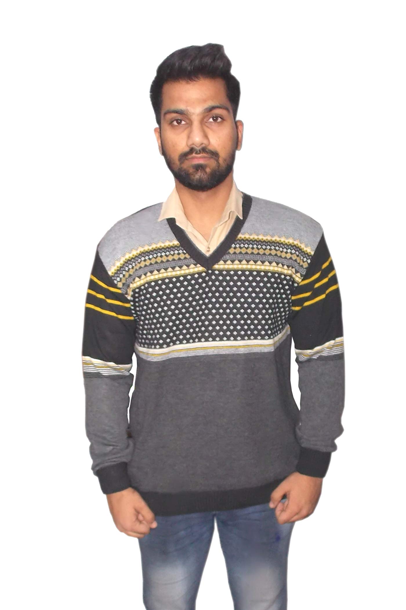 bravezi Woolen Sweater for Men Black-picture-15