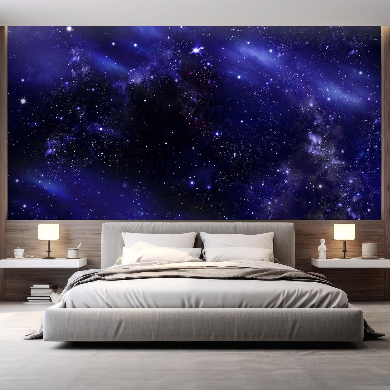 wall26 Starry Night Sky Deep Outer Space Removable Wall Mural | Self-Adhesive Large Wallpaper - 48x72 inches