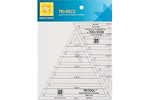Triangle Ruler for Quilting 1 6-Inch Tri-Recs