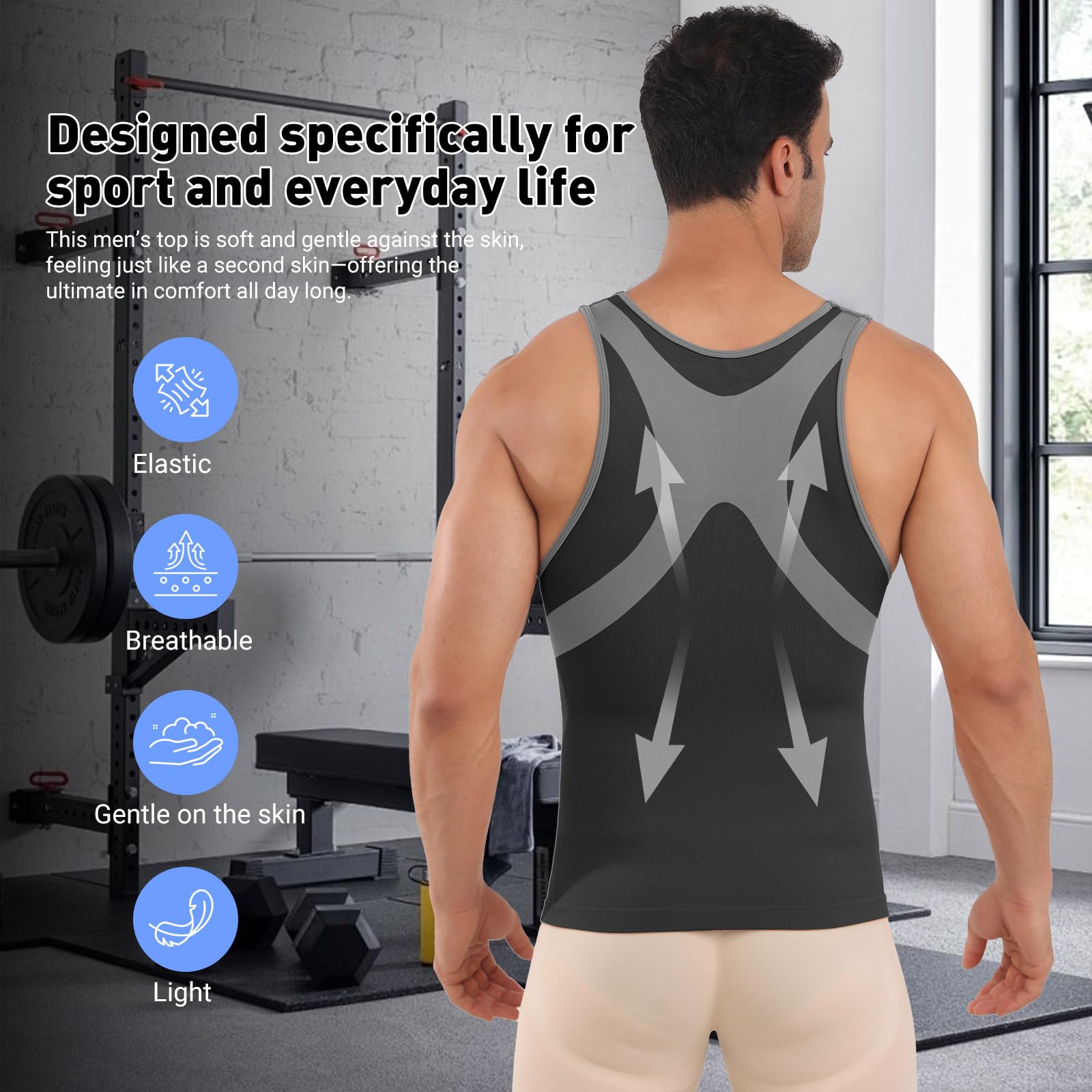 MEETWEE Camiseta Tirantes Hombre Camiseta de Manga Corta para Hombre,Deportiva de Verano para Gimnasio Fitness de Secado Rápido Transpirable Camiseta de Entrenamiento Funcional
