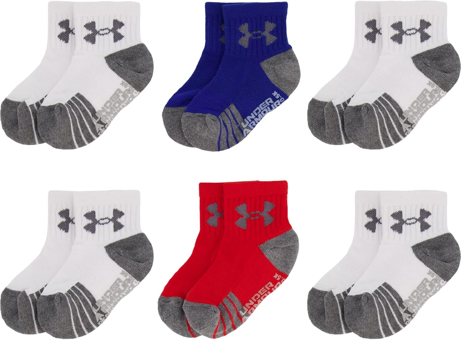 Under Armour Baby Boys' Quarter Socks (Multi-Pack) - Image 5