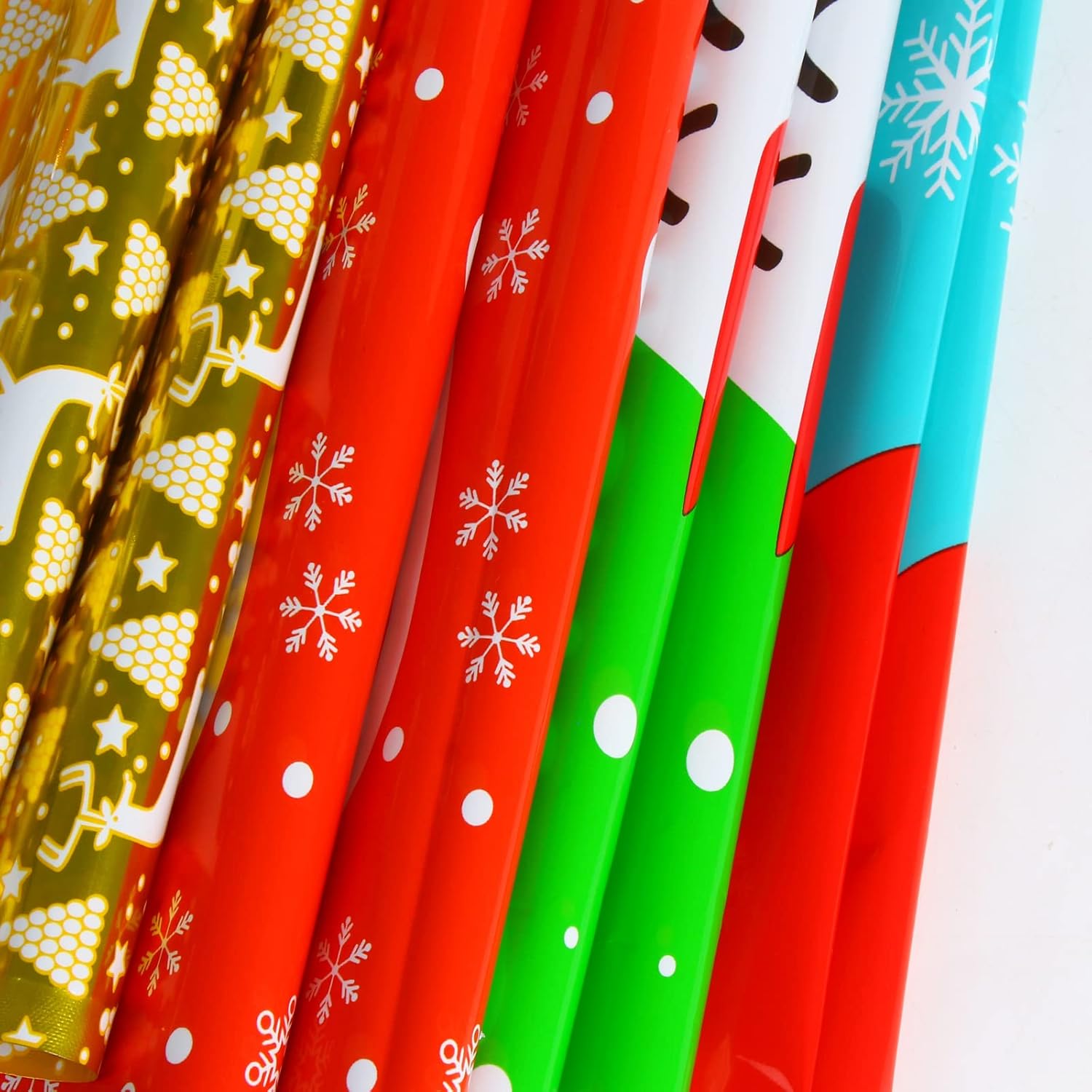 LOKIPA Christmas Drawstring Gift Bags, 30Pcs Assorted Sizes Christmas Foil Wrapping Bag for Xmas Holiday Presents Party Favor - Image 3