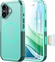 Vista 15 de Diverbox Funda para iPhone 13 [compatible con MagSafe] [con protector de pantalla] [a prueba de golpes] [a prueba de caídas] Funda de protección