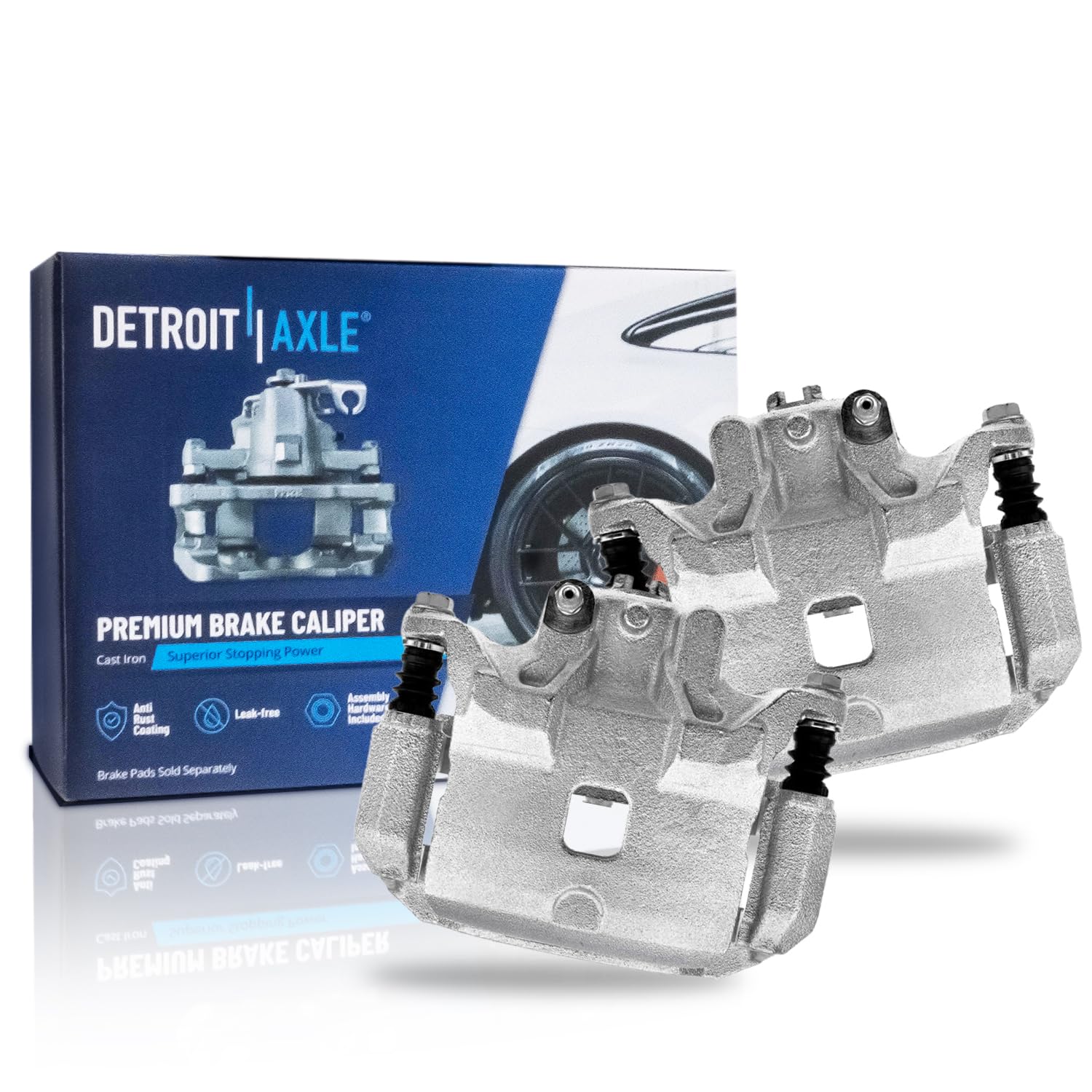 Detroit Axle - 2pc Front Brake Calipers for 2007-2019 Nissan Sentra