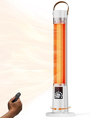 Patio Heater for Outdoor Use, Electric Space Heater Indoor, Portable