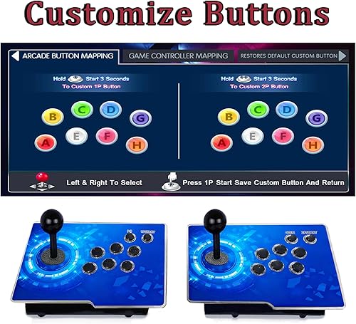 Miniatura 5 de RegiisJoy 32000 en 1 Pandoras Box 78S Retro Arcade Gaming Console, 4 Jugadores 3D Magical Modified Game, Search Save Delete Cheat Function, Lista de
