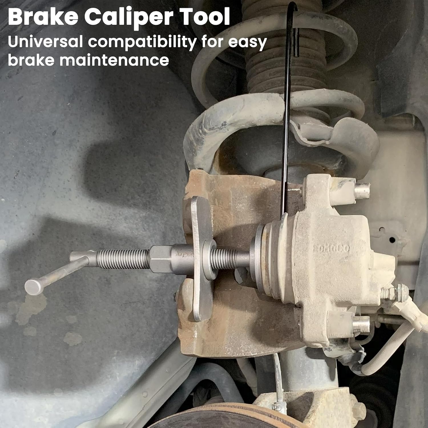 ATP 23pcs Heavy Duty Disc Brake Caliper Tool Set and Wind Back Kit for Brake Pad Replacement Fits Most American, European, Japanese Makes/Models