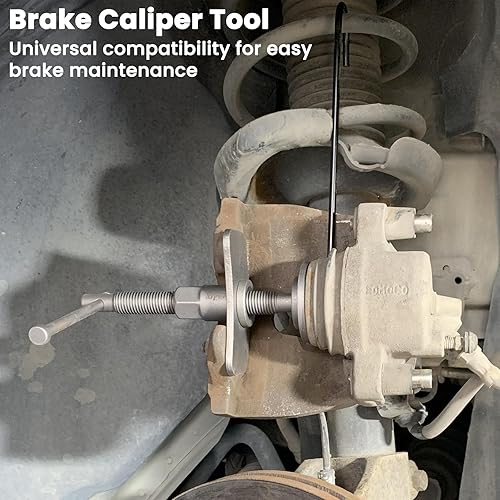 Miniatura 2 de ATP Juego de 23 herramientas de pinza de freno de disco de alta resistencia y kit de respaldo para repuesto de pastillas de freno, se adapta a la