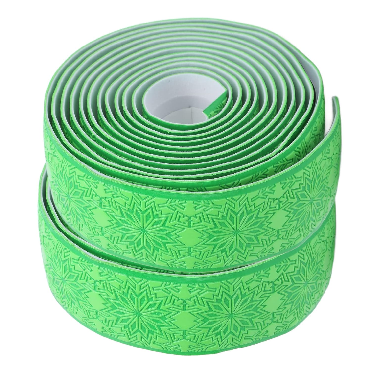 Silicone Handlebar Tape, Non-Slip Shock-Absorbent Grip for Road Bikes (Snowflake Green)