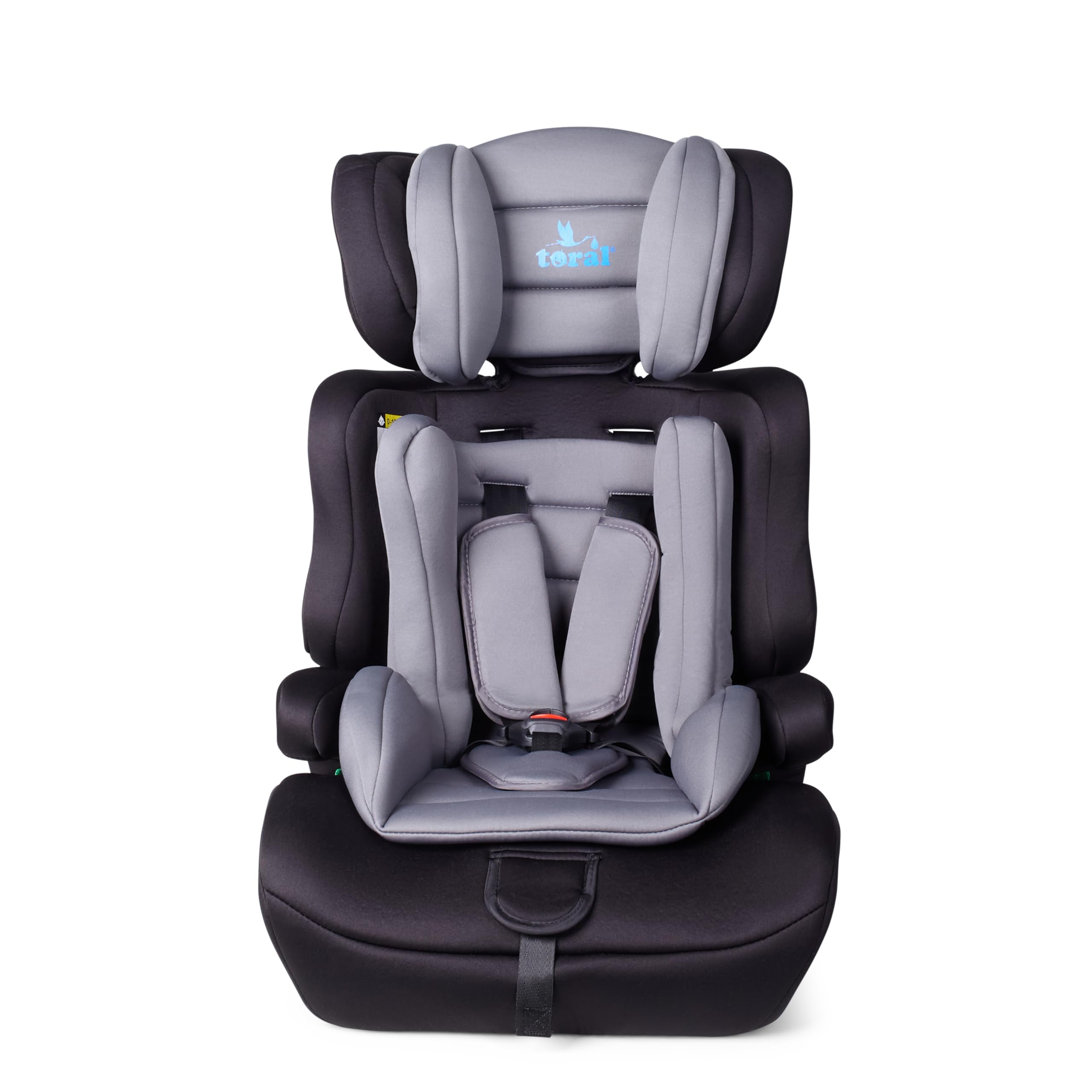 Toral Alzador Coche Niño - Silla Coche Grupo 1 2 3 i-Size - Desde 76-150 cm - Silla Coche Bebe - Elevador coche niño y niña - Silla bebe coche Modelo Gris