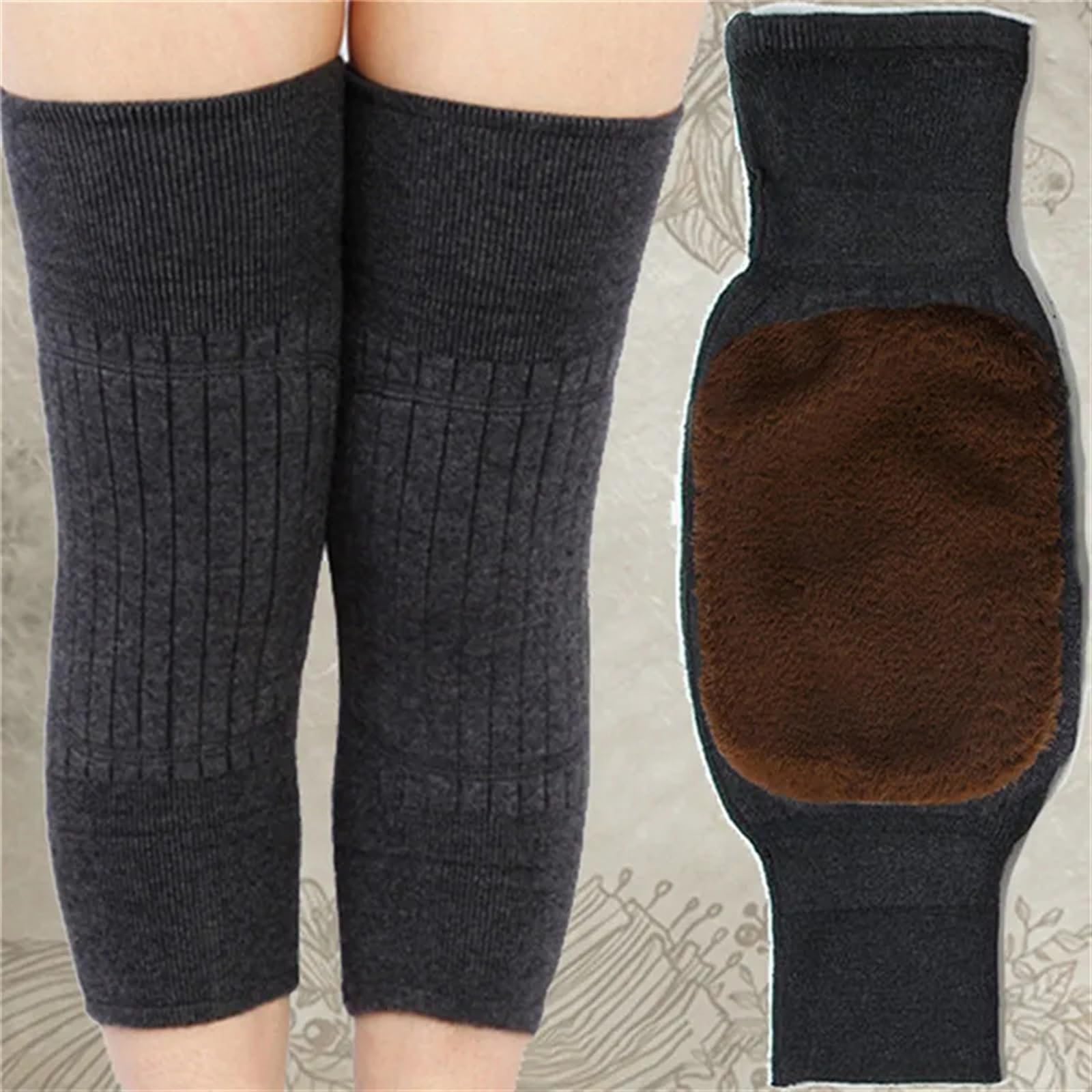 Lot De 2 Protège-genouillères D'hiver En PU Noir - Taille Universale (~50 Cm) - Neuf Avec étiquettes