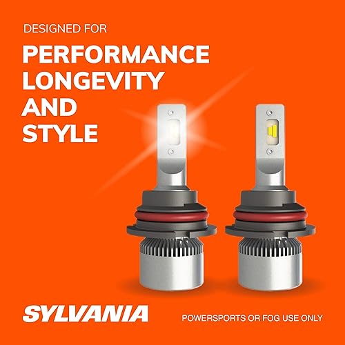Miniatura 8 de SYLVANIA Bombillas LED 9007 para faros delanteros para uso todoterreno o luces antiniebla, paquete de 2