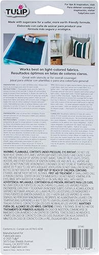 Miniatura 3 de TULIP ColorShot - Pintura en aerosol de tela para tapicería, pintura de tela permanente para muebles, 8 onzas, negro