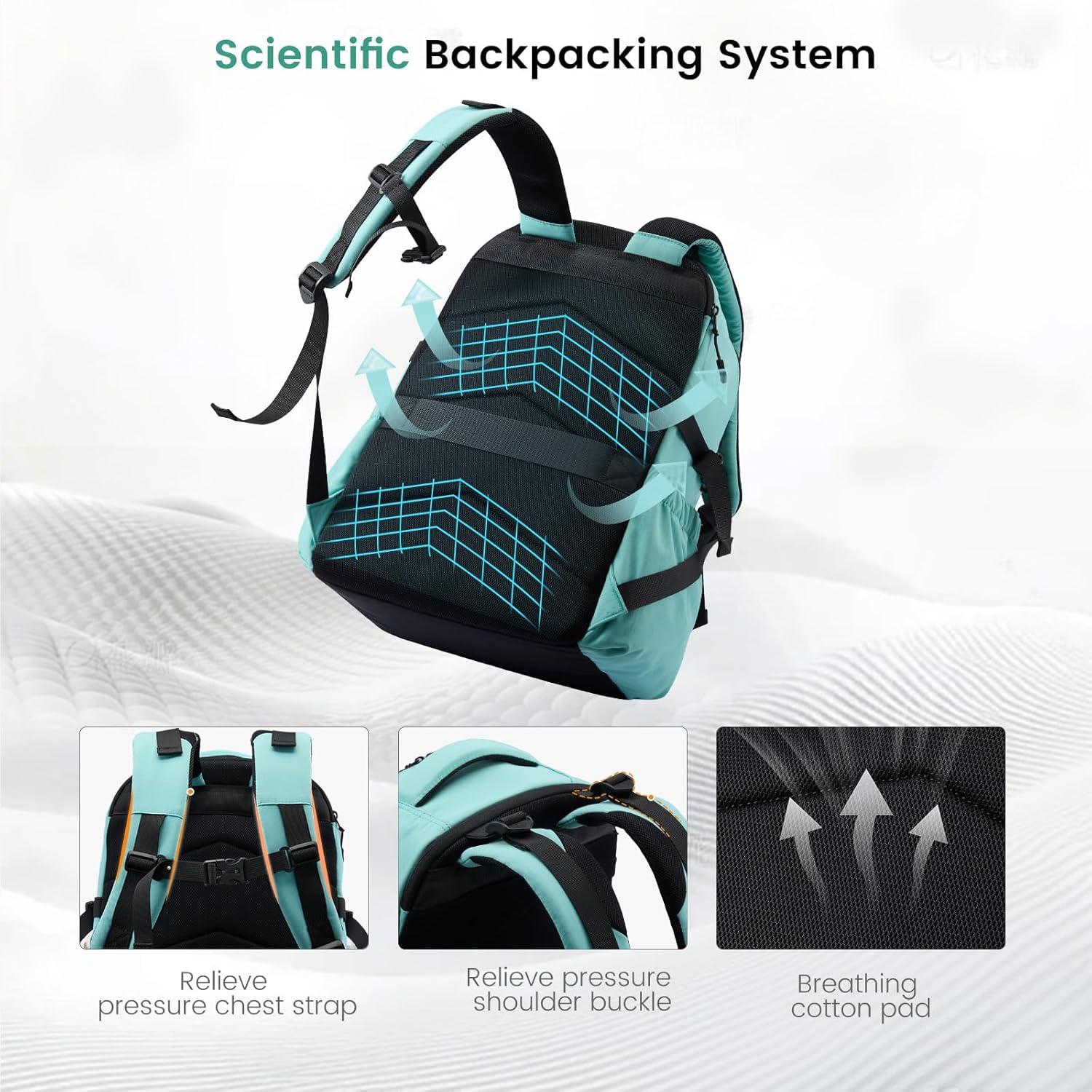 LOVEVOOK Laptop Backpack for Women with Large Cup Holder,15.6 Inch Work Computer Bag with Chest Buckle Back Pad Shoulder Buckle,Waterproof Business Backpack College Teacher Bag for Gift Travel