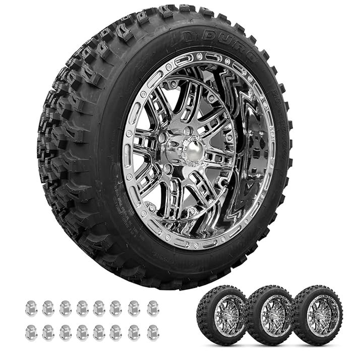 Buy ProFormX Prizm 14" Golf Cart Wheels and Tires Combo Package Set