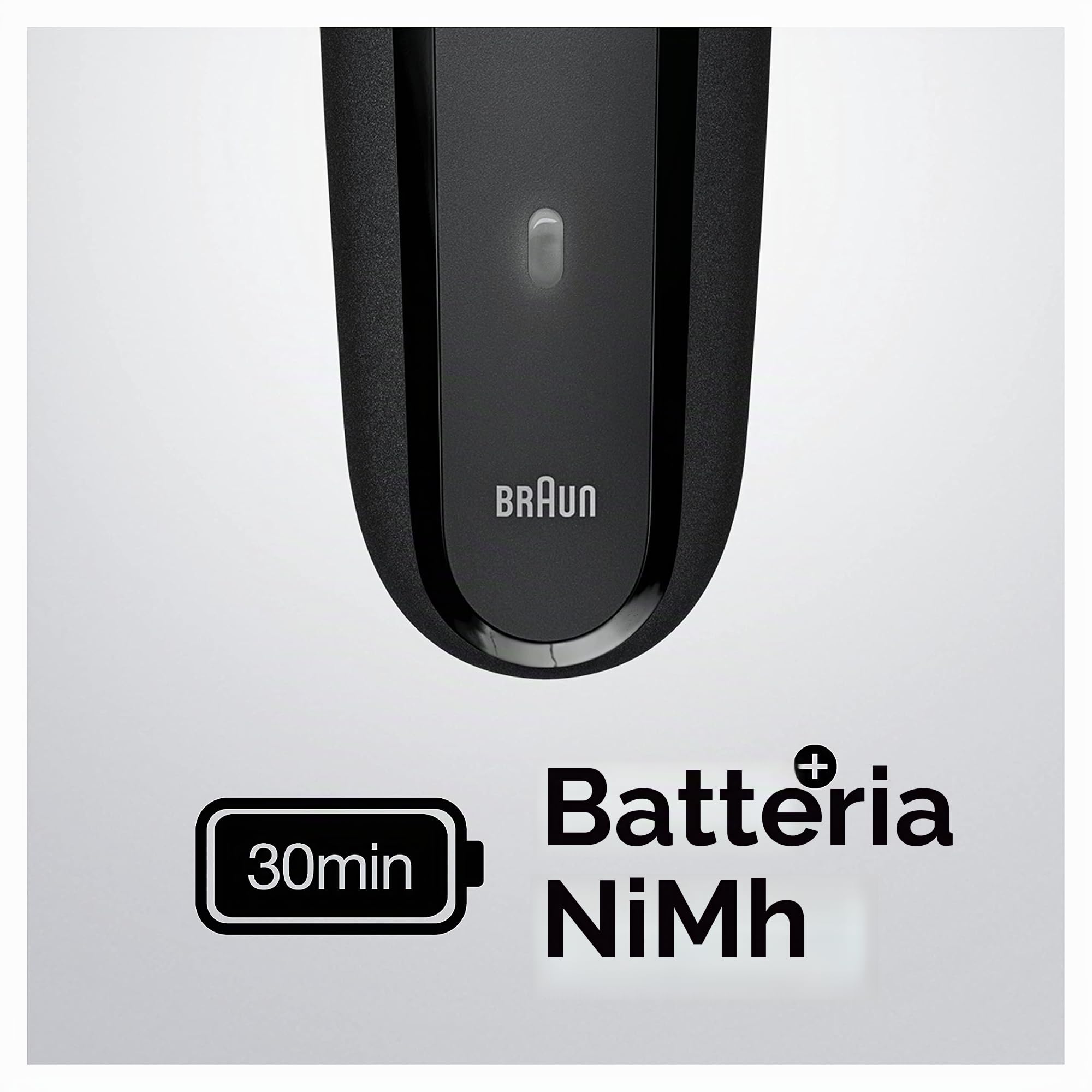 Braun Rasoio elettrico da uomo Series 3 con regolabarba di precisione, rasoio elettrico da uomo, spina UK a 2 pin, 300, rasoio nero