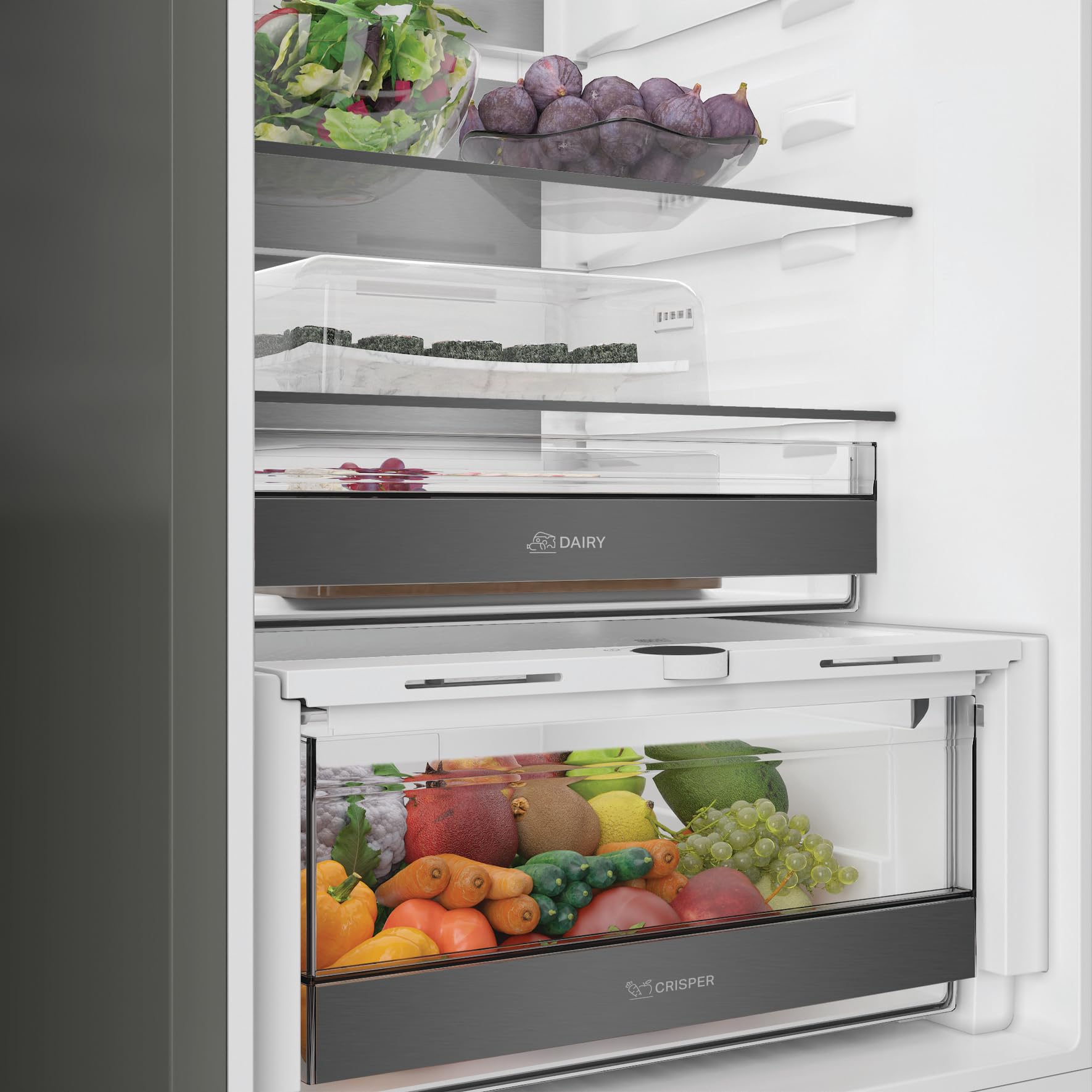 Bauknecht KGDNF 20CD IN Kühl-Gefrierkombination freistehend, 415 Liter, Dual Cool Total NoFrost, FreshShield, Smoothfit, Edelstahloptik