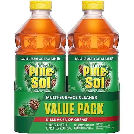 Pine-Sol All Purpose Cleaner, Original Pine, 40 Ounce Bottles (Pack of 2) (Packaging May Vary)