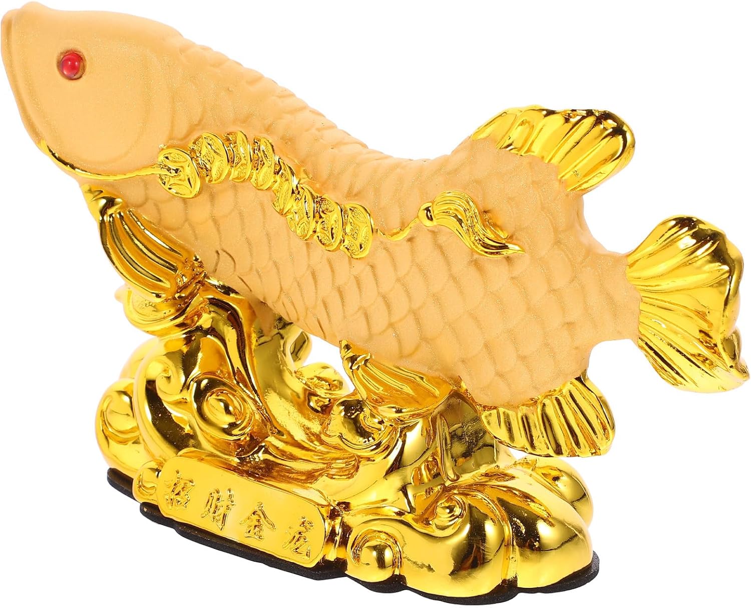 Feng Shui Wealth Dragon Fish Resin Figurine Small Lucky Fish Decoration for Shopping Malls