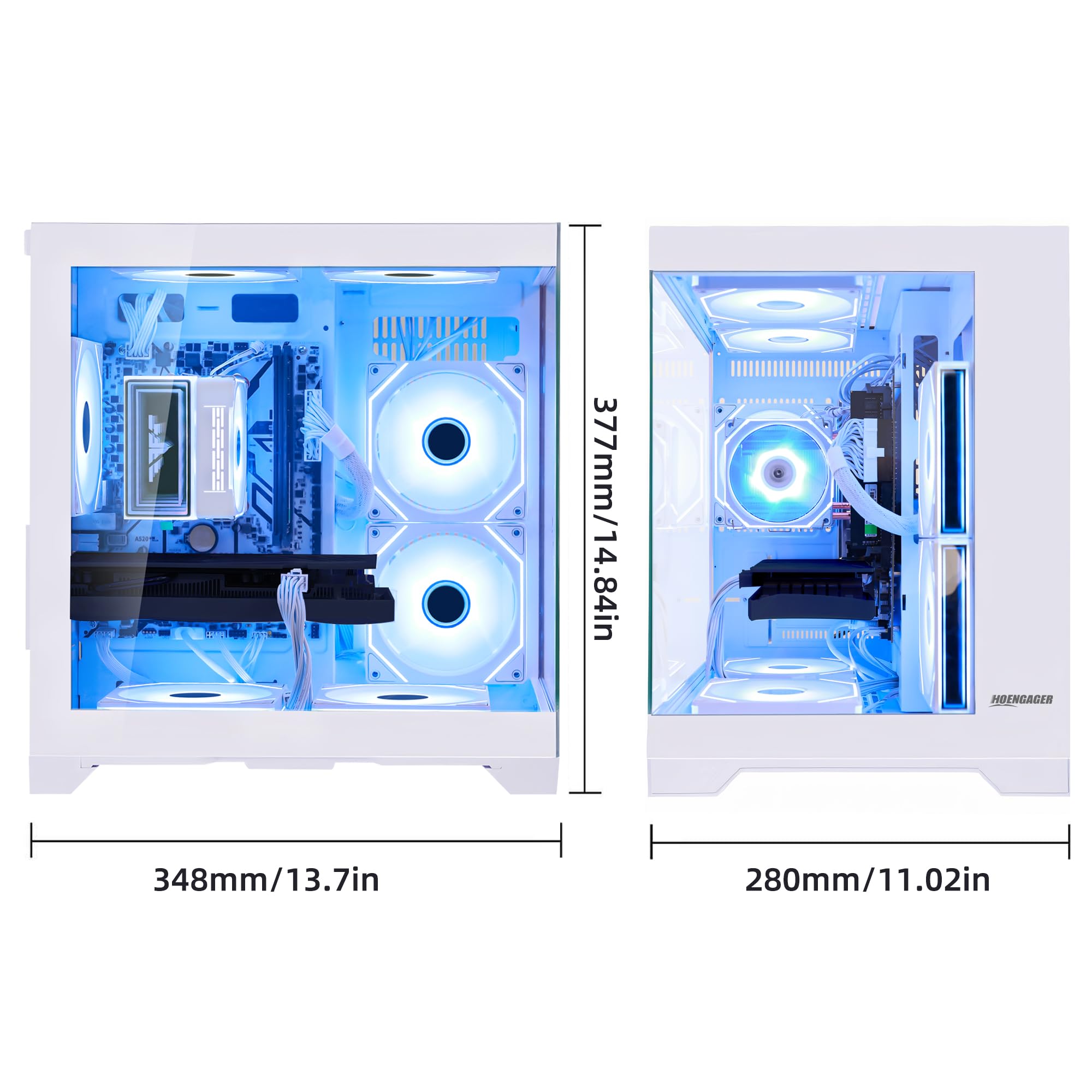 Amazon.co.jp: Hoengager ゲーミングデスクトップパソコン AMD Ryzen 5