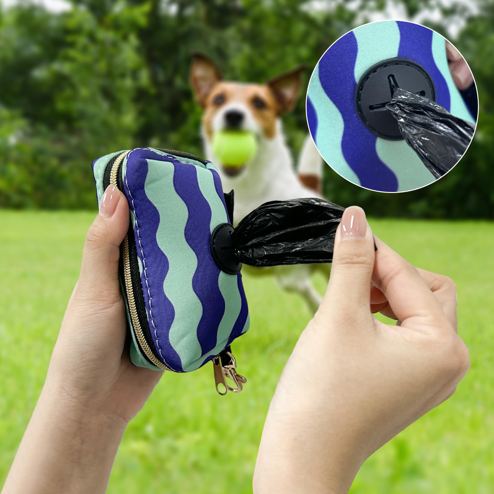 Monsully Fabric Poo Bag Dispenser - Image 2