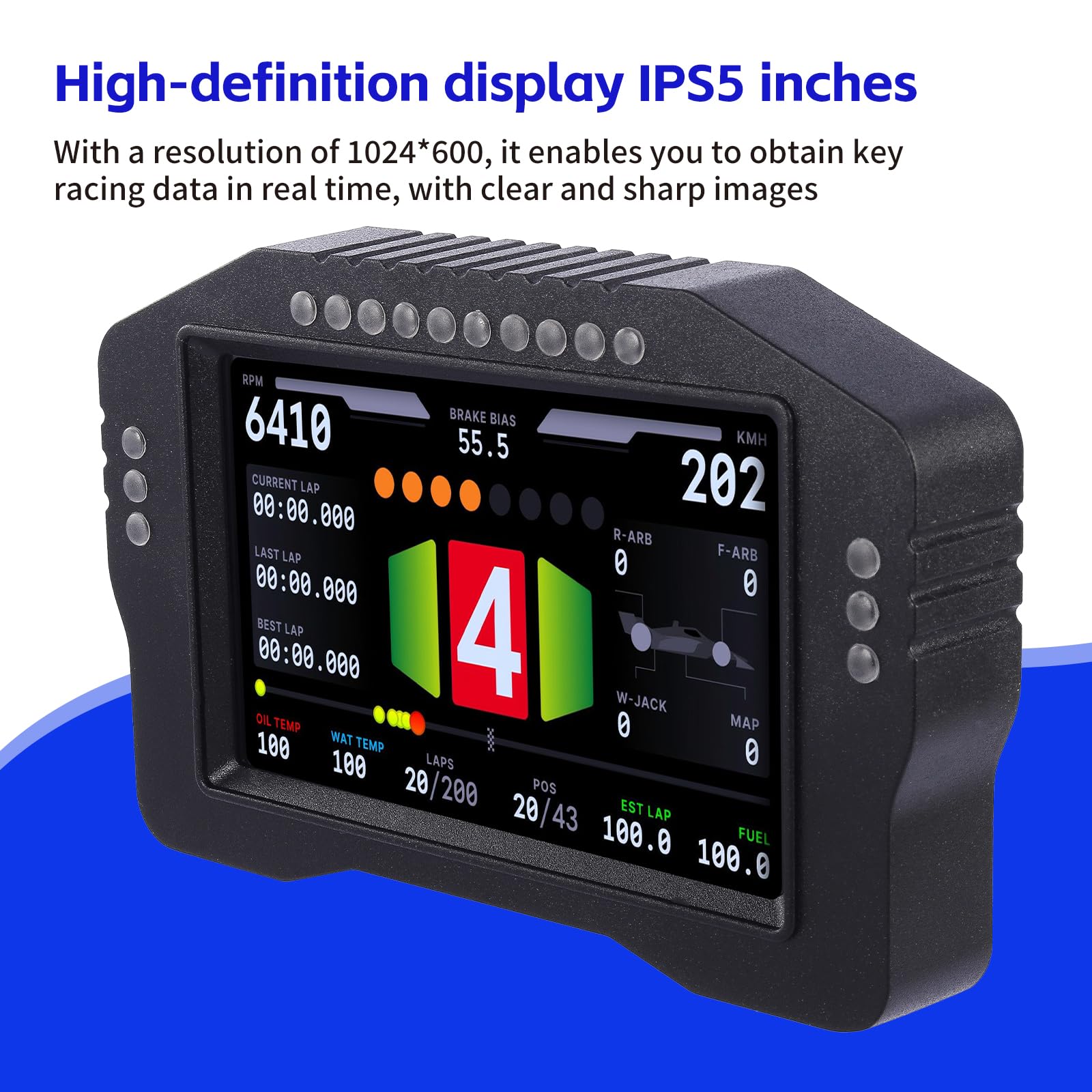 Amazon.co.jp: AODEFAXSIM 5インチ シミュレーター ダッシュ