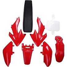 8Pcs 50CC 110CC 125CC 140CC Plastic 4-Stroke Crf50 Pit Bike Off Road Set Mudguard Seat - Motorcycle Motorcycle DIY Kits Red