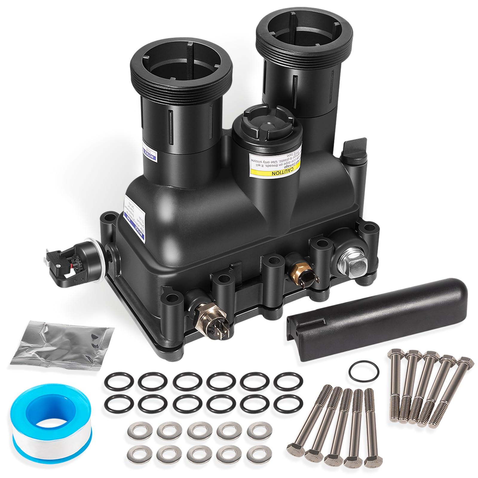 E-cowlboy 77707-0016 - Kit de repuesto para calentador de piscina y spa, duradero y eficiente, compatible con MasterTemp/Max-E-Therm 400, incluye todas las piezas esenciales