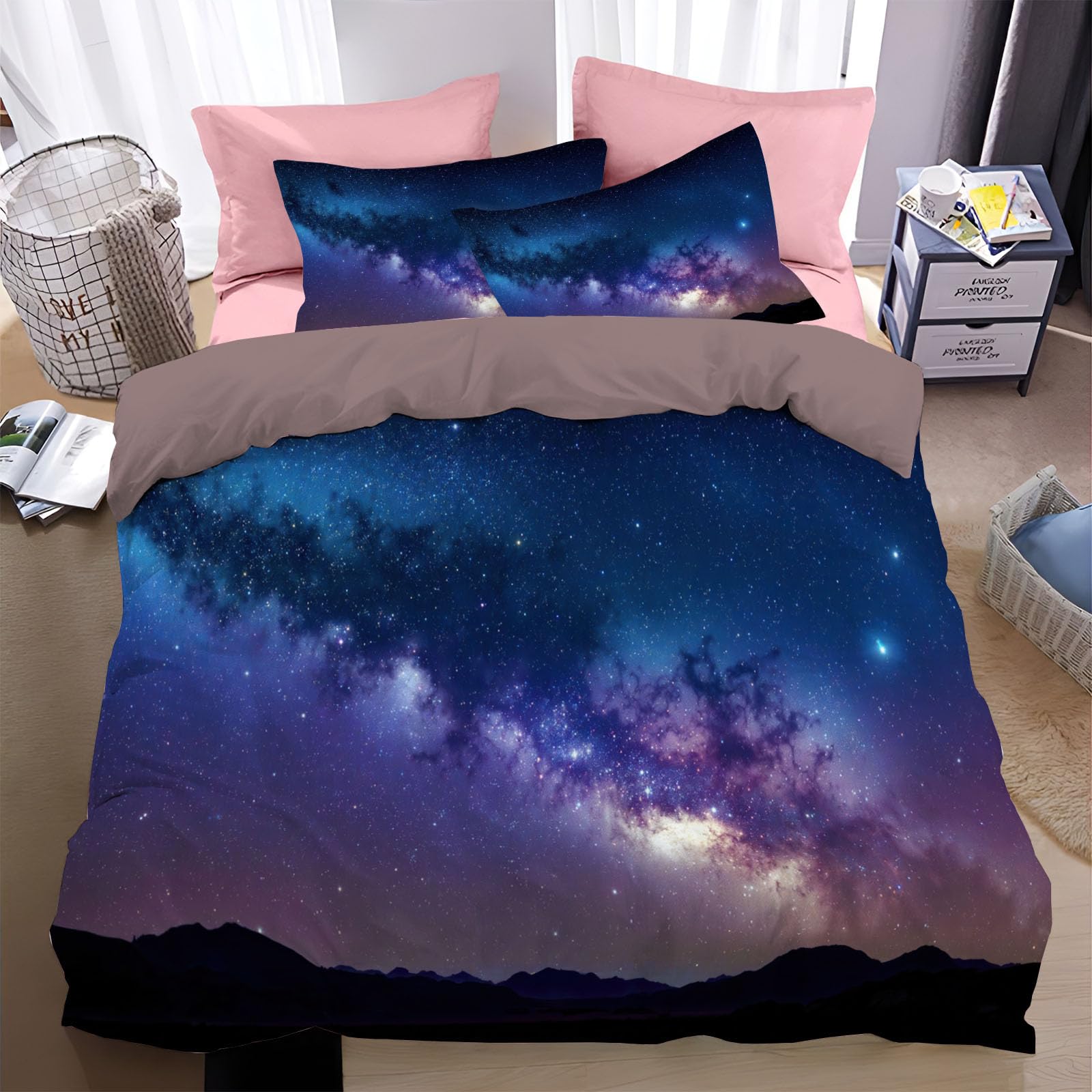 Housse de couette 140x200 Voie Lactée pour relooker une chambre d'ado sans peindre