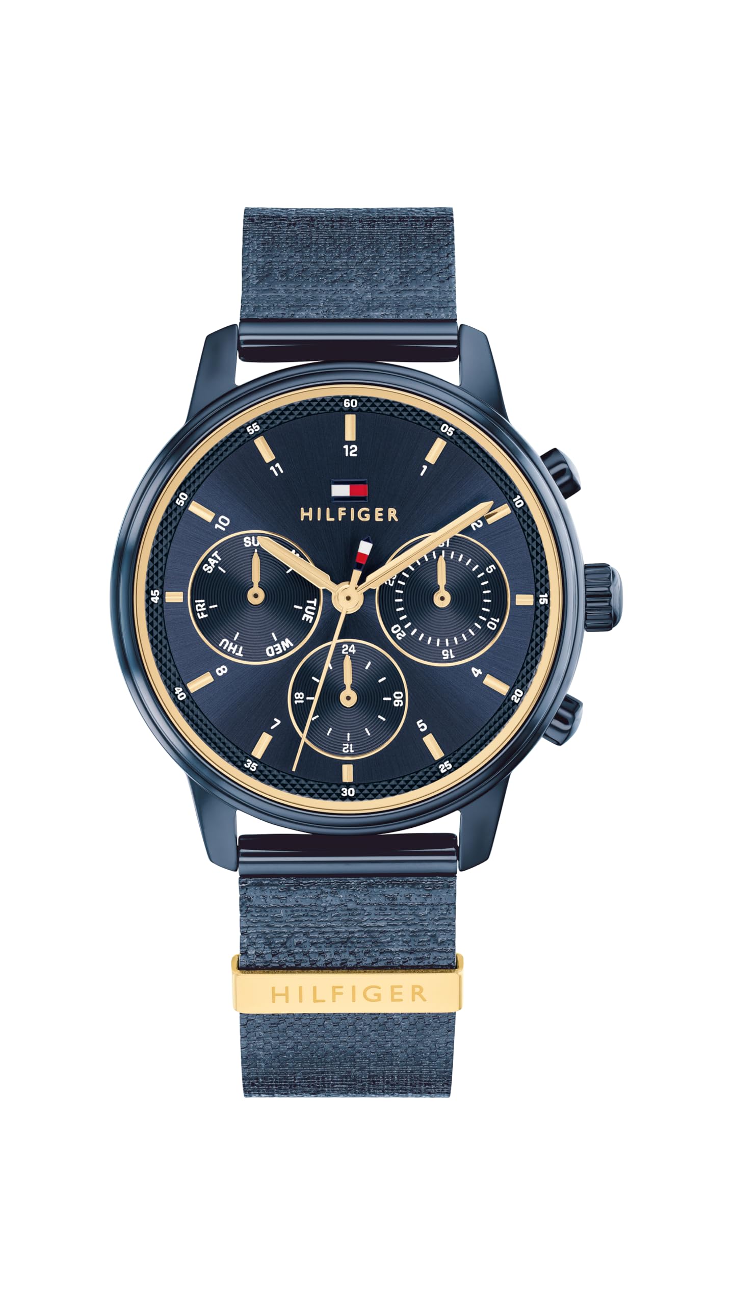 Tommy Hilfiger Orologio Analogico Multifunzionale al Quarzo da Donna con Cinturino in Acciaio Inossidabile
