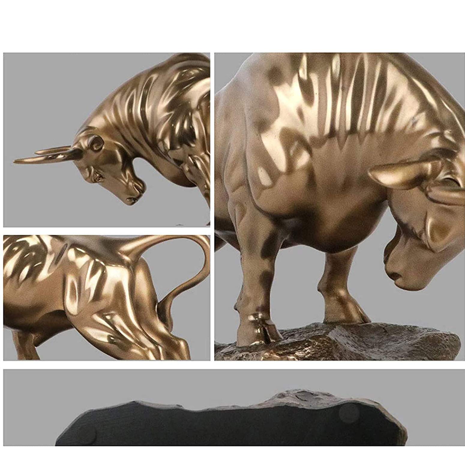 Stier figur deko,Bulle figur statue deko,Abstrakte Tier Skulptur, Stier skulptur Harz Dekoration Tier Skulptur, Repräsentiert viel Glück der Karriere und Reichtum,für Home Office Schreibtisch Dekor