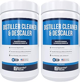 Universal Descaler - Water Distiller Cleaner -Espresso Descaling Solution - Coffee Machine Cleaner - Critic Acid Tea Kettle Urn - Manufactured in USA - 2 Pack