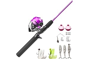 Zebco 202 Spincast Reel and Barbie Fishing Pole Combo