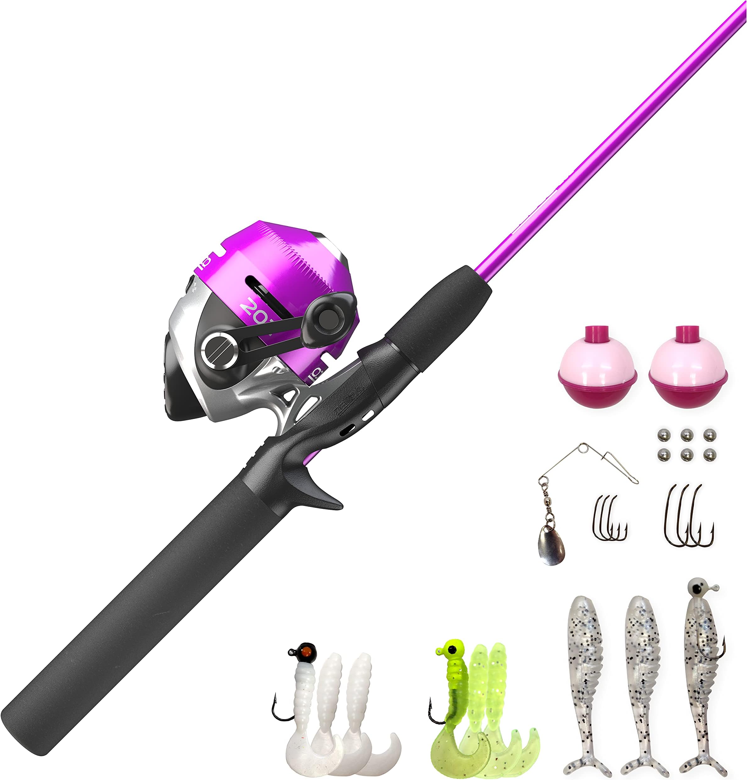 Zebco/Quantum, 202 Lady Spincast Combo with Tackle, 5'6" Length, Right Hand