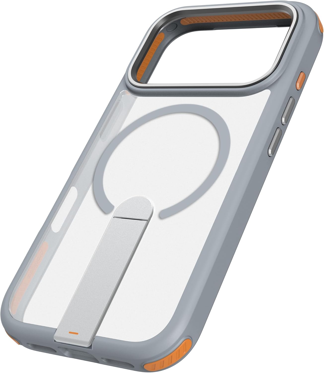 Prodigee iPhone 17 | Formula | Transparent Case | Drop Tested | Dual Layer Cover | Wireless Charging Compatible | Shockproof Military-Grade Protection (Formula K1, Grey, iPhone Pro Max (6.9))