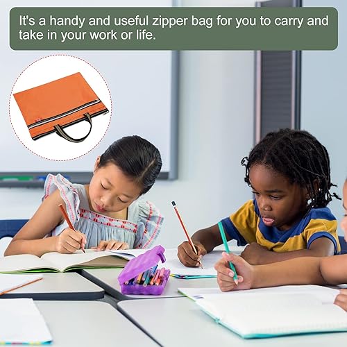 Miniatura 5 de YOKIVE Bolsa impermeable con cremallera, almacenamiento de libros de documentos, bolsa organizadora de herramientas, ideal para la oficina en el