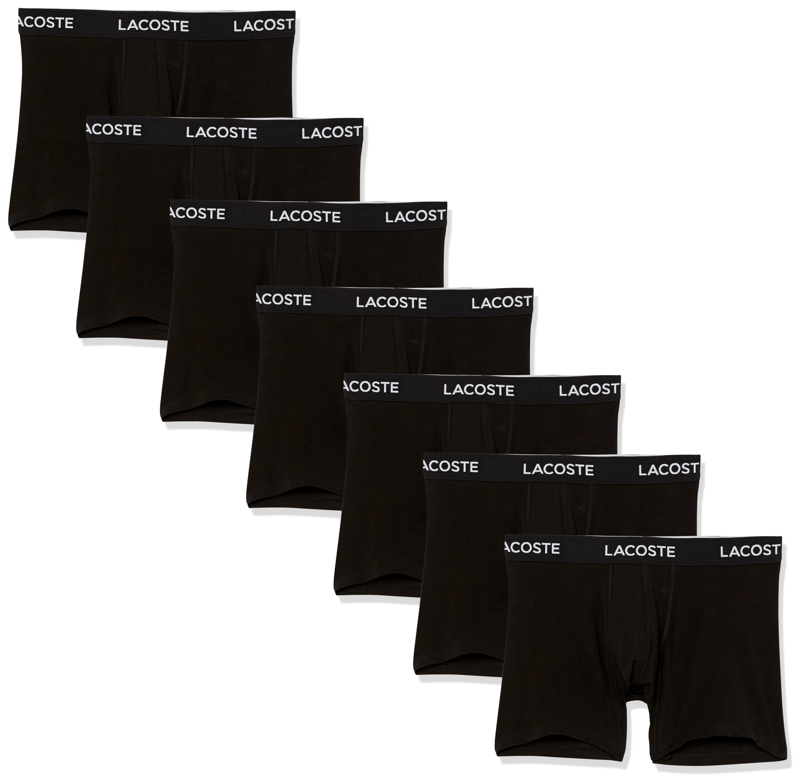 Lacoste Men's Cotton Stretch Essentials Boxer Briefs, 7-Pack
