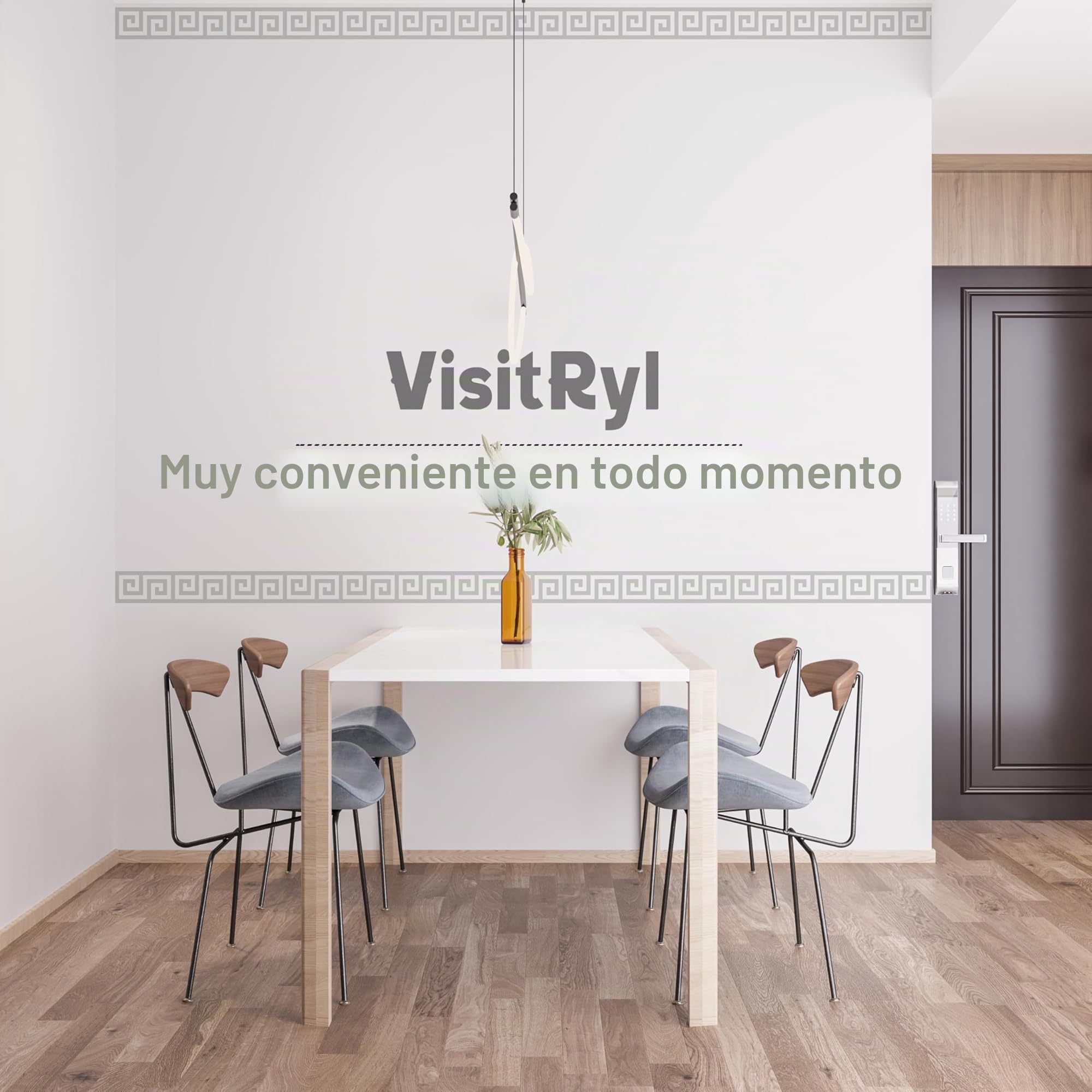Cenefas Adhesivas para Cocina Baño Decorativas Wanzi Gris Claro B 15cm X 500cm Fácil Aplicación Resistente Agua