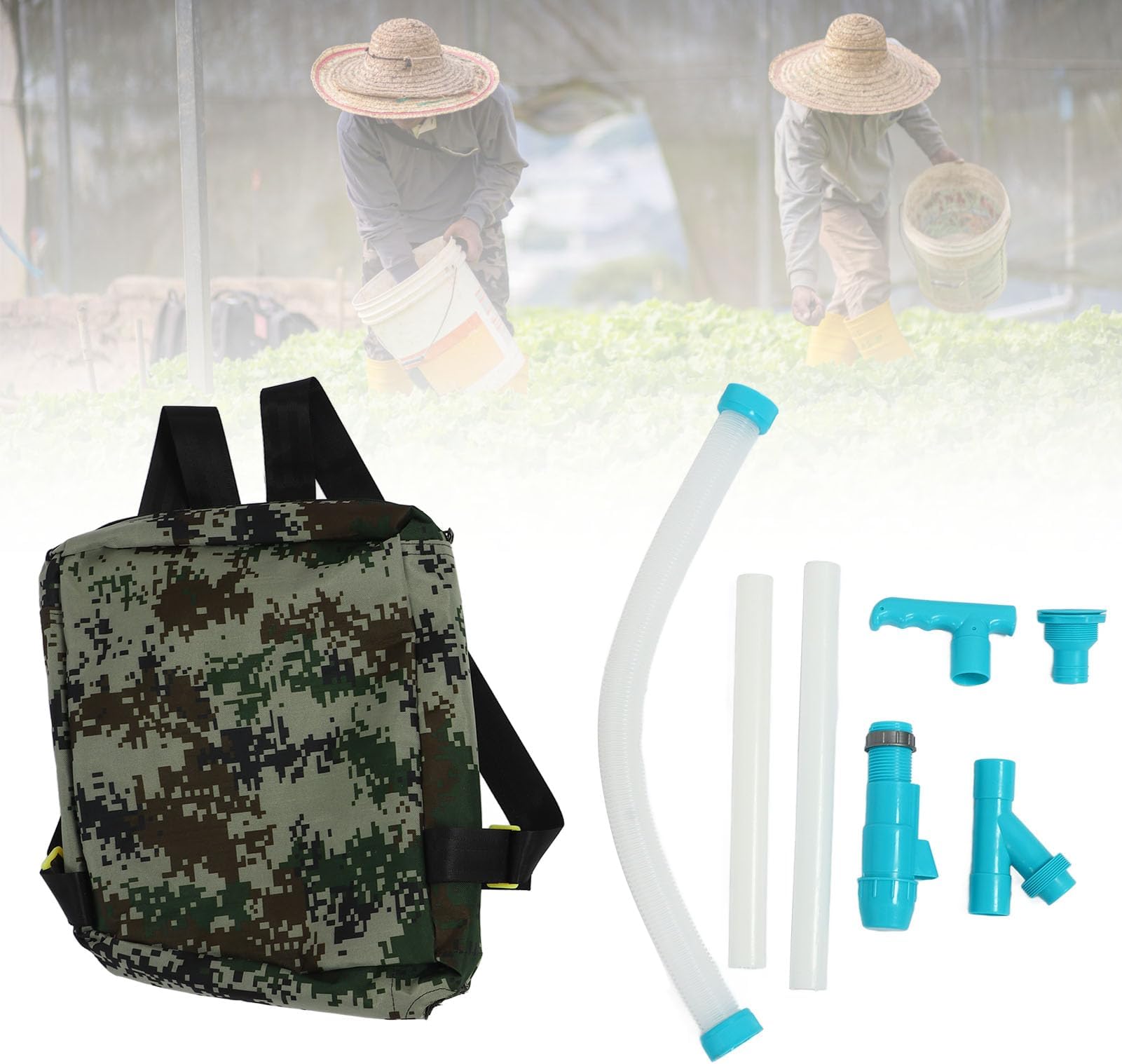 Topyond Versatile Backpack Sprayer with Adjustable Shoulder Strap, Manual Fertilizer Sprayer Perfect for Farming and Gardening Use