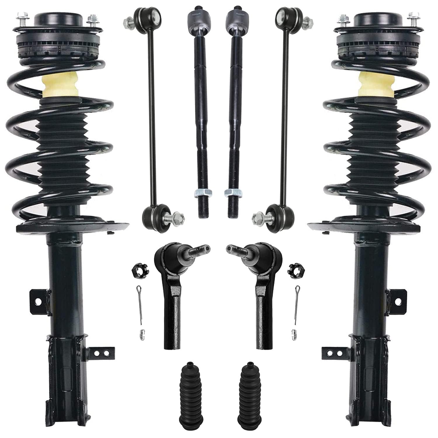 Detroit Axle - 2.4L 10pc Front Suspension Kit for 2008-2014 Dodge Avenger