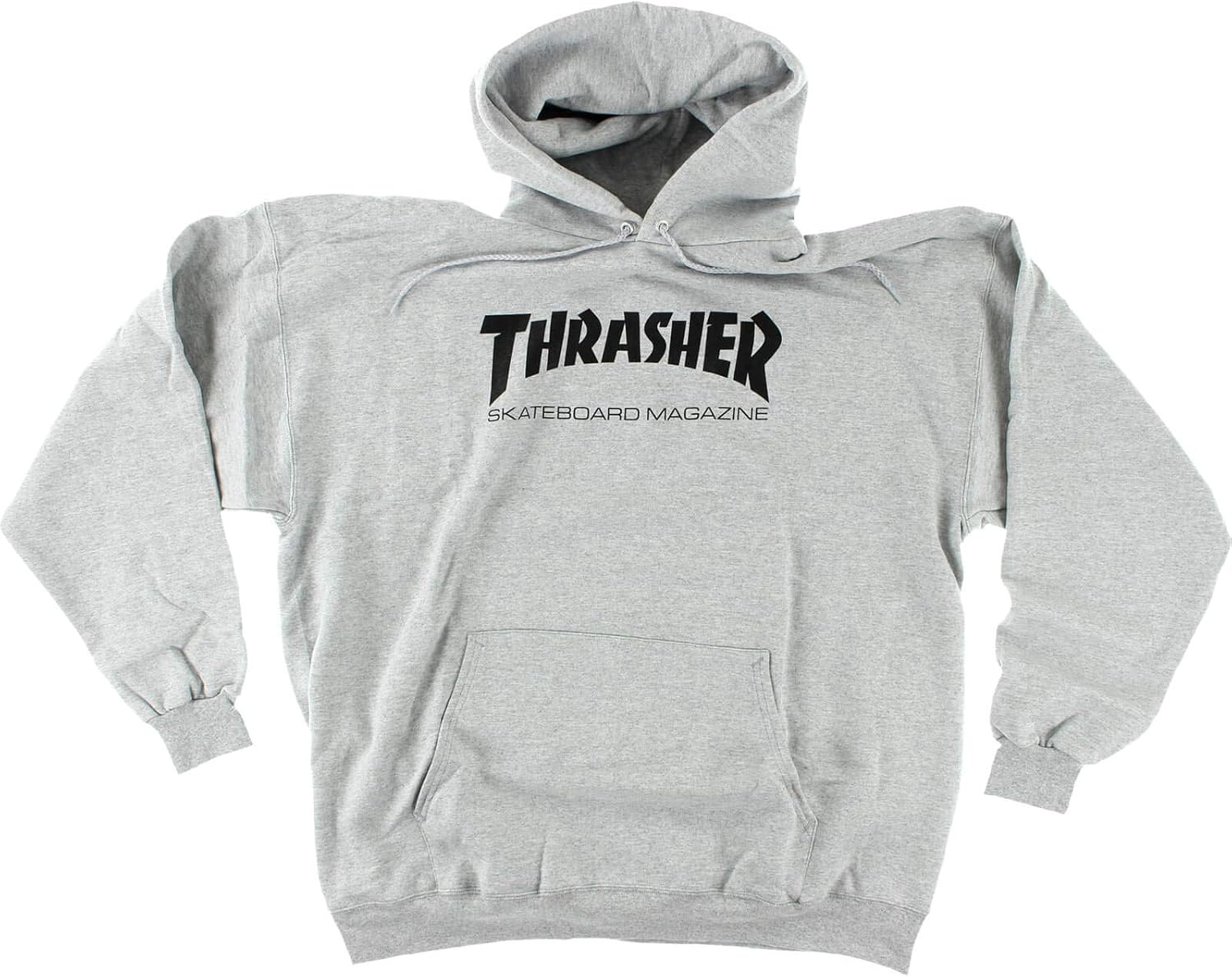 Thrasher Magazine Logo Skate Mag Grey Hooded Sweatshirt - X-Large