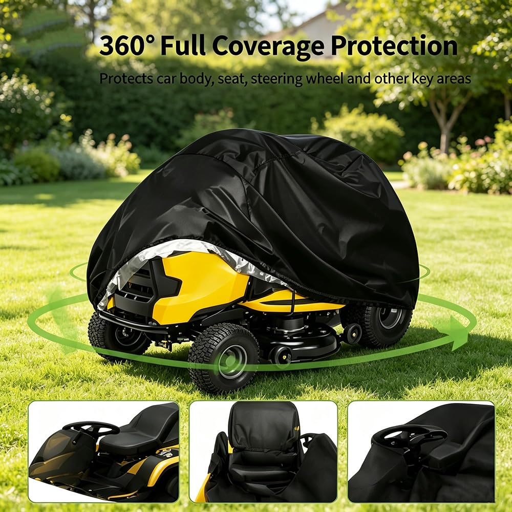 Funda para Cortacésped para Efco Tuareg 92 4WD 2015-pr 36", Cubierta Impermeable Oxford para Cortacésped De Equitación Al Aire Libre