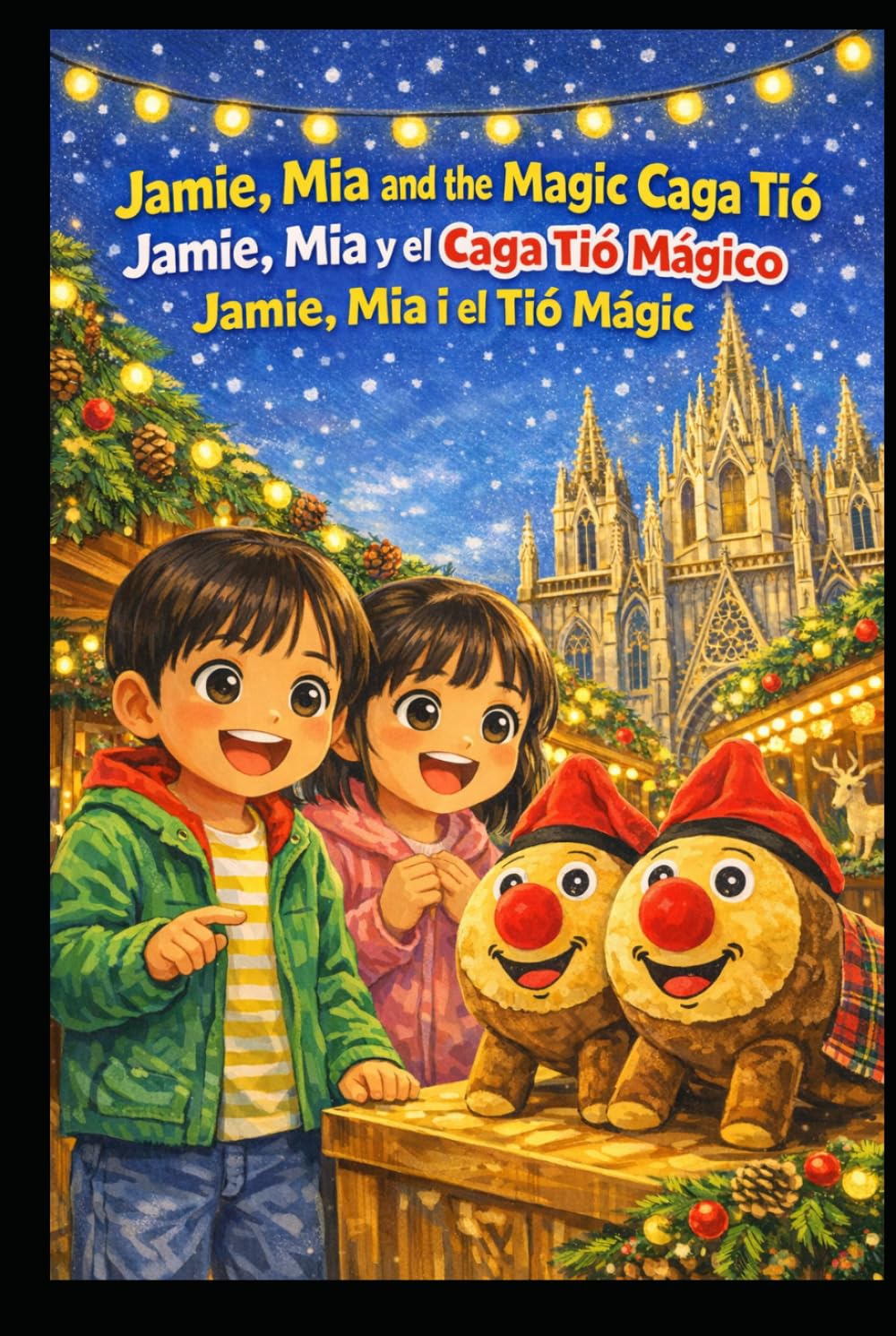 Jamie, Mia and the Magic Caga Tió , Jamie, Mia y el Caga Tió Mágico , Jamie, Mia i el Tió Màgic: English, Spanish and Catalan
