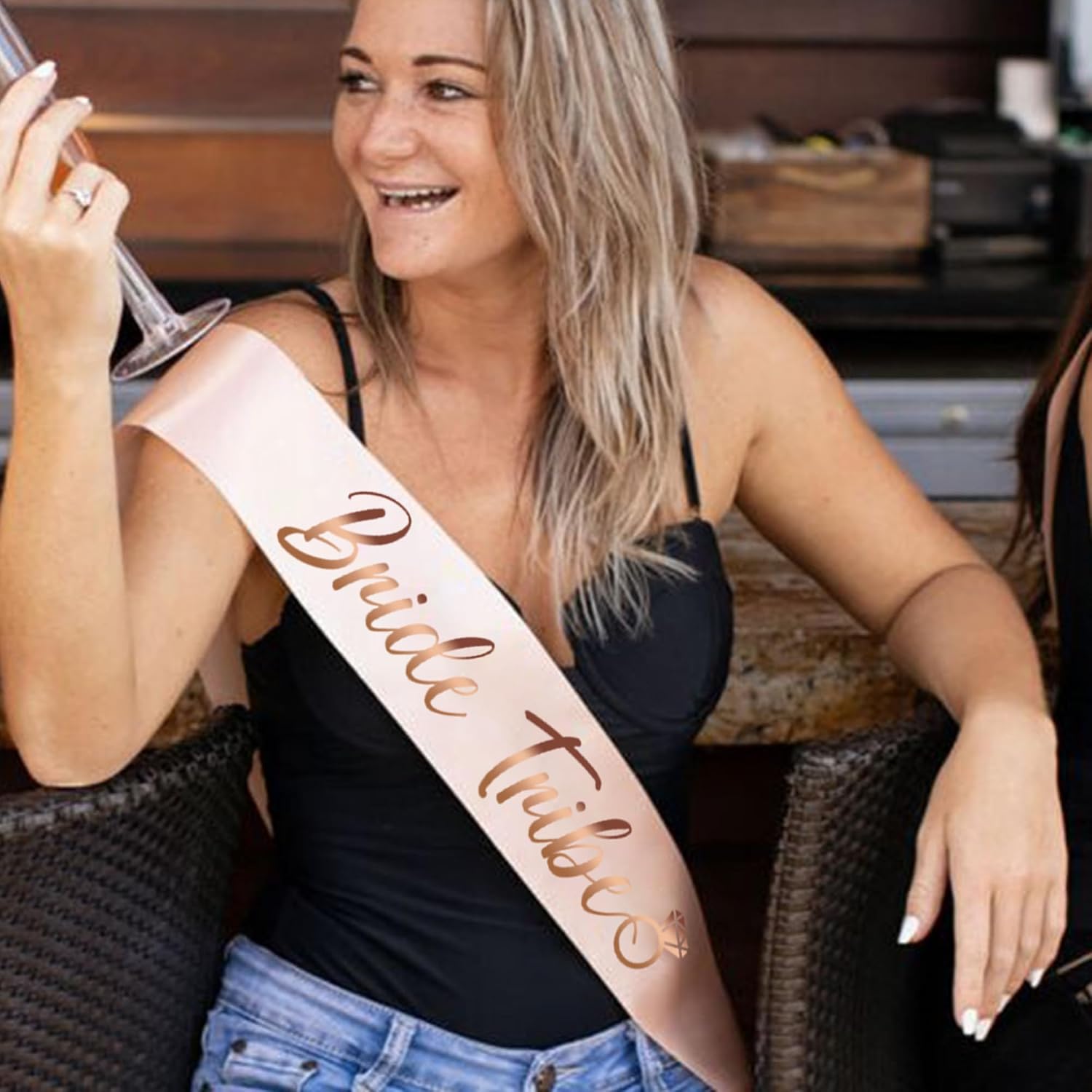 Bachelorette Sashes and Bridal Veil Set Bride Tribe Sash Bachelorette Party Favors