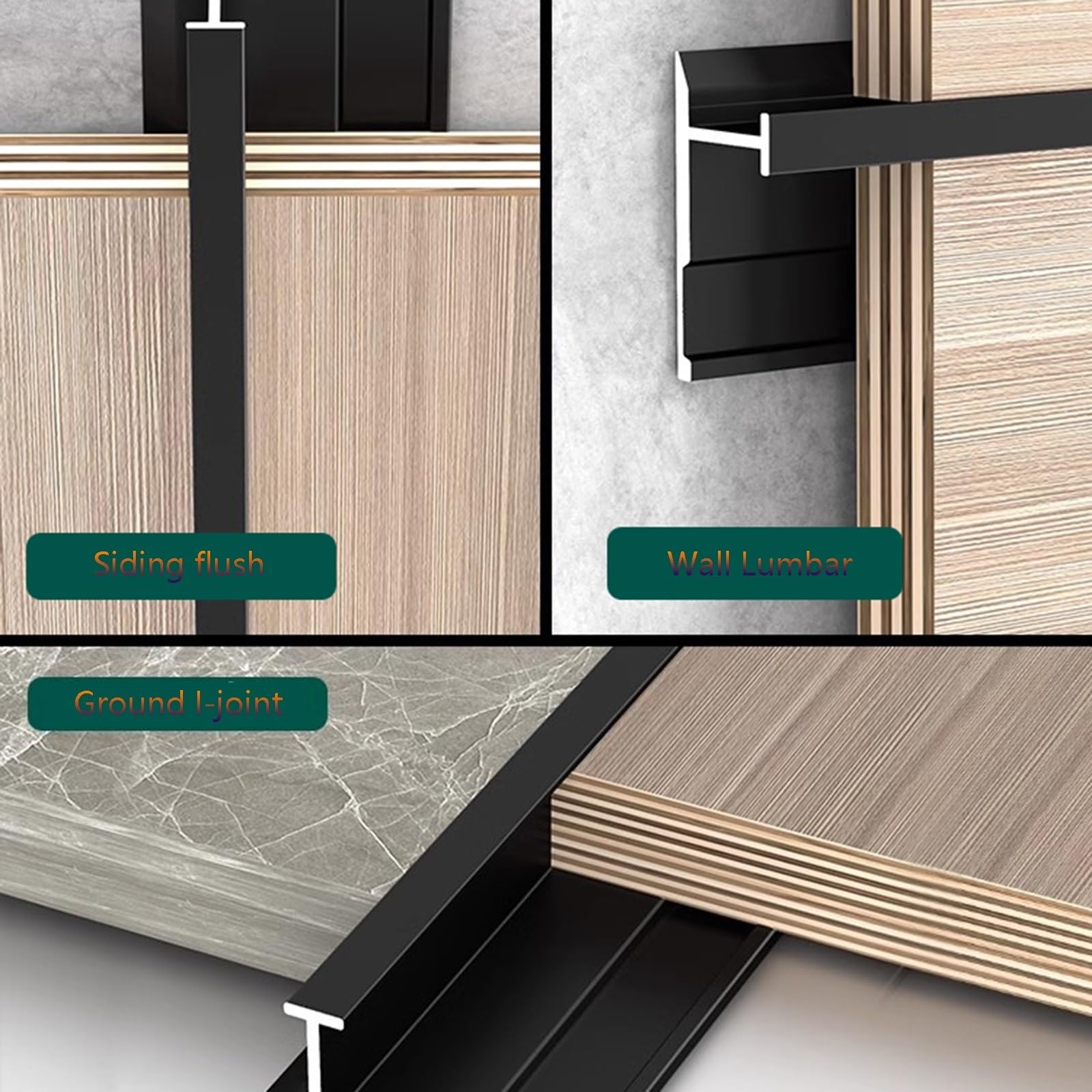 Moldura Para El Borde De La Puerta De Entrada, 3 Unidades * 1 M De Reductores De Umbral, Tira De Transición Para Suelo Perfil En T De Aluminio(Matte Silver,7.8mm*1m)