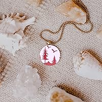 Vista 4 de OLYCRAFT Plantillas de arcilla de 4 x 5 pulgadas: patrones de árboles, ciervos y pájaros, plantillas de malla no adhesivas y reutilizables