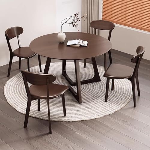 Miniatura 8 de YVYKFZD Mesa de club de oficina pequeña, mesa de centro de 5 piezas, juego de mesa de comedor de cocina, mesa de negociación de mesa de color