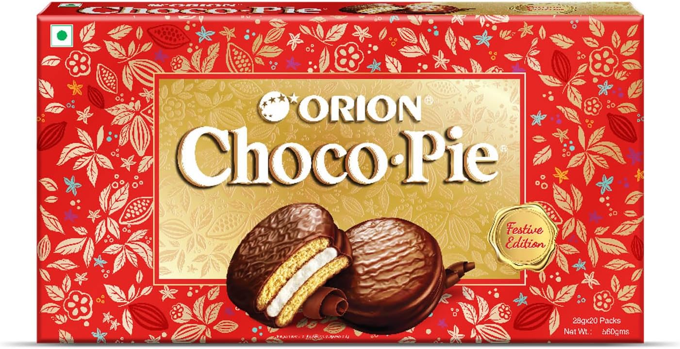 Orion Choco Pie Premium Chocolate Cookies Gift pack (20 pies) 560 gm