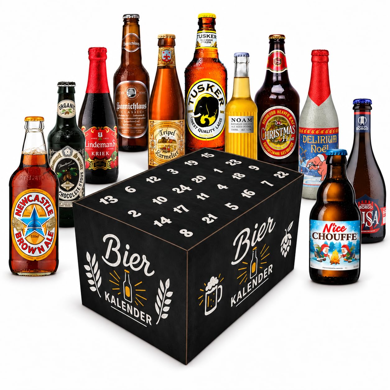 Bier Adventskalender – 24 internationale Biere & Weihnachtsbiere