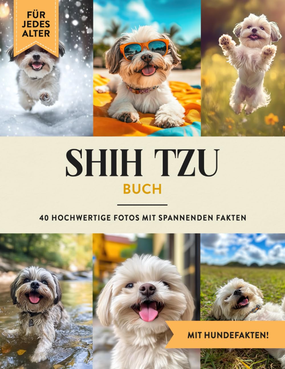 Shih Tzu Buch: 40 Bilder & Fakten | Shih Tzu Hundebuch als Geschenk für Kinder & Erwachsene